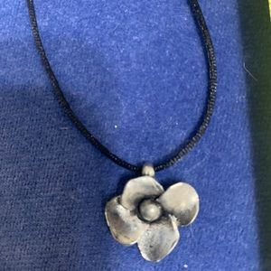 Pewter cherry blossom necklace